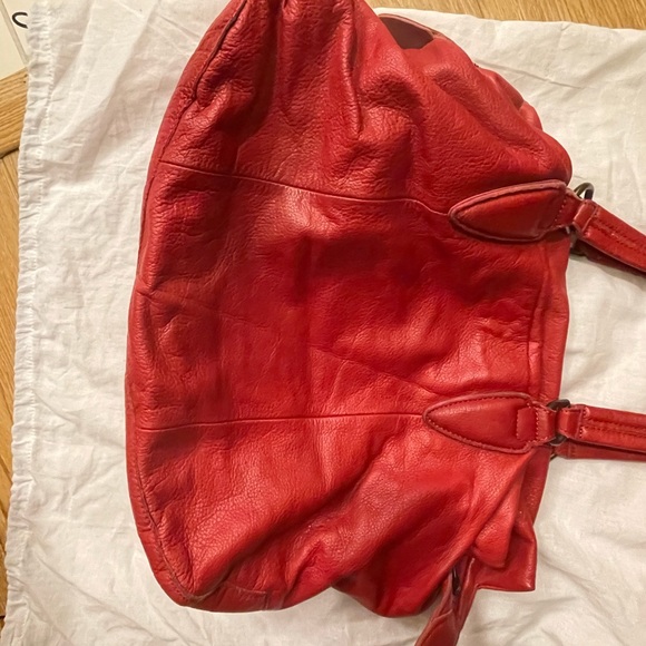 Liebeskind red leather bag with studs - Picture 4 of 5